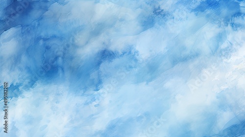 Abstract Blue Watercolor Texture Background