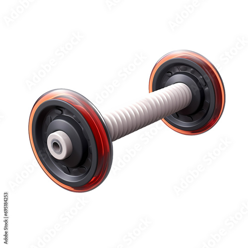 Abdominal roller isolated on transparent background