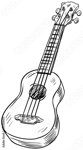 ukulele handdrawn illustration