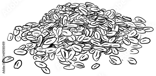 oats handdrawn illustration