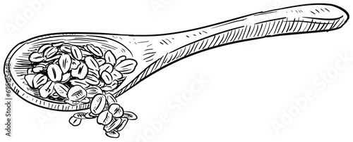oats handdrawn illustration