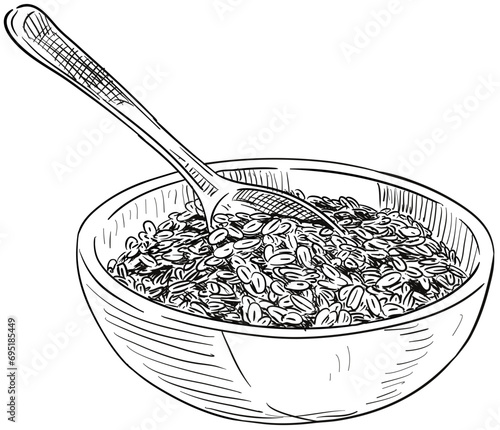 oats handdrawn illustration