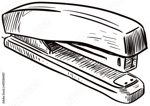 stapler handdrawn illustration photo