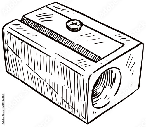 sharpener handdrawn illustration