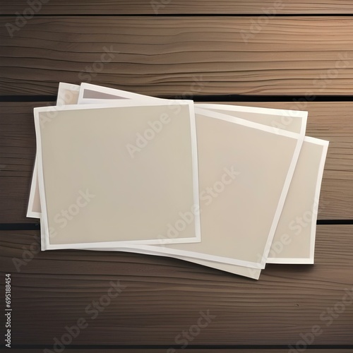 A blank postcard on a wooden surface1