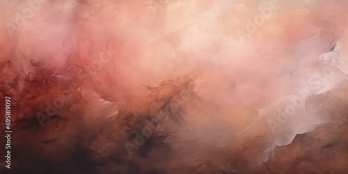 Abstract background blending various shades from black and brown to red, peach dusty tones © Fayrin