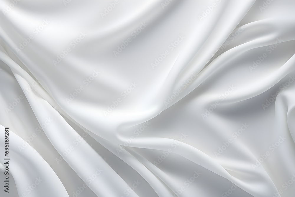 Obraz premium White cloth background abstract with soft waves