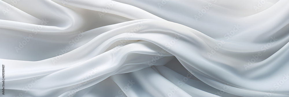 Obraz premium White cloth background abstract with soft waves