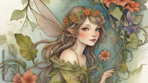 Enchanting Innocence  Artistic Little Girl with Wings 