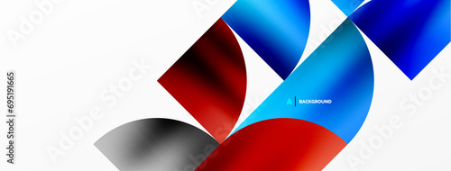 Minimalist geometric background featuring metallic round triangles, delivering sleek and modern visual aesthetic with emphasis on clean, metallic forms for wallpaper, banner, background, landing page