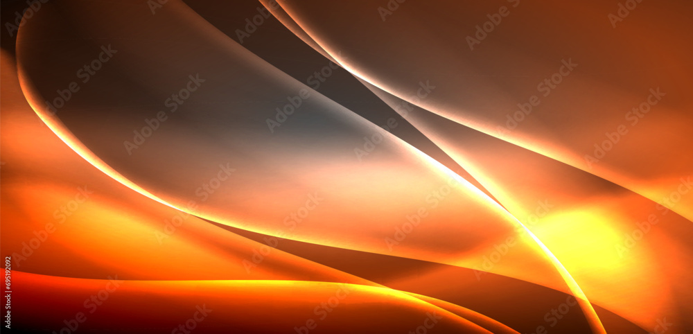 Neon-lit waves surge across background, mesmerizing dance of luminescence and motion. Dynamic backdrop captures essence of energy and modern aesthetics Neon-lit waves surge across background, mesmerizing dance of luminescence and motion. Dynamic backdrop captures essence of energy and modern aesthetics