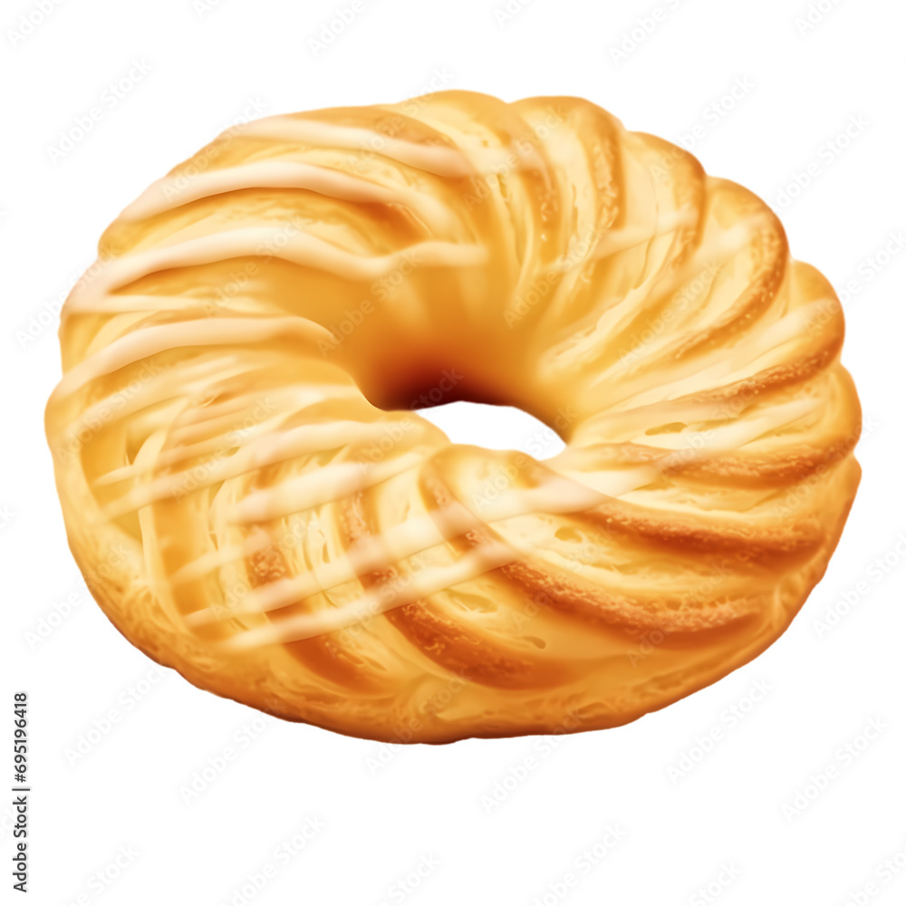 Butter ring cookies isolated on transparent background Butter ring cookies isolated on transparent background