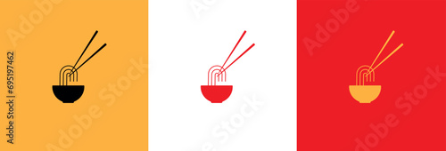 noodle food on white background	