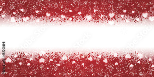 バレンタイン　ハート　冬　模様　背景