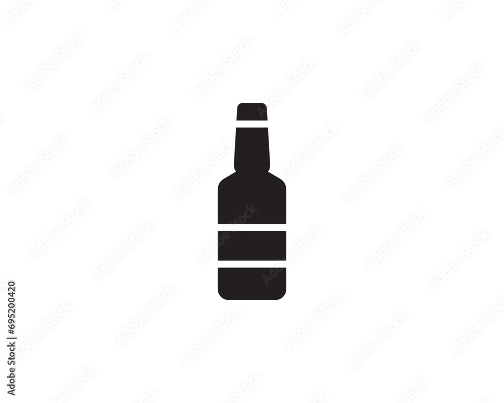 Wine bottle icon vector symbol design illustration Wine bottle icon vector symbol design illustration