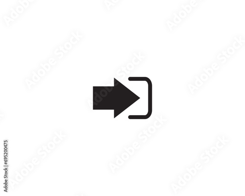 Log in enter connect icon vector symbol design illustration isolated