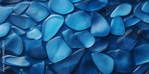 Blue pebbles stone s background texture AI Generated Blue Harmony  Artistic Stone Texture Generated with AI  