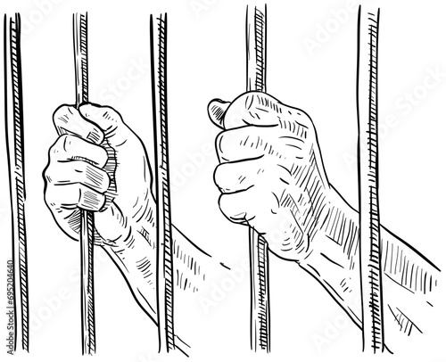 jail handdrawn illustration
