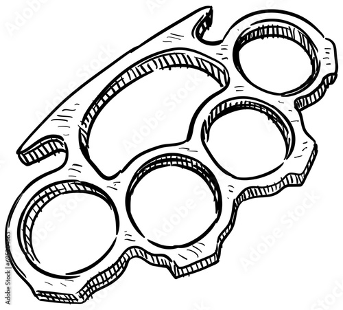 knuckles handdrawn illustration
