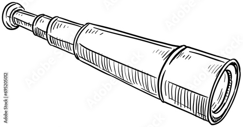 binoculars handdrawn illustration