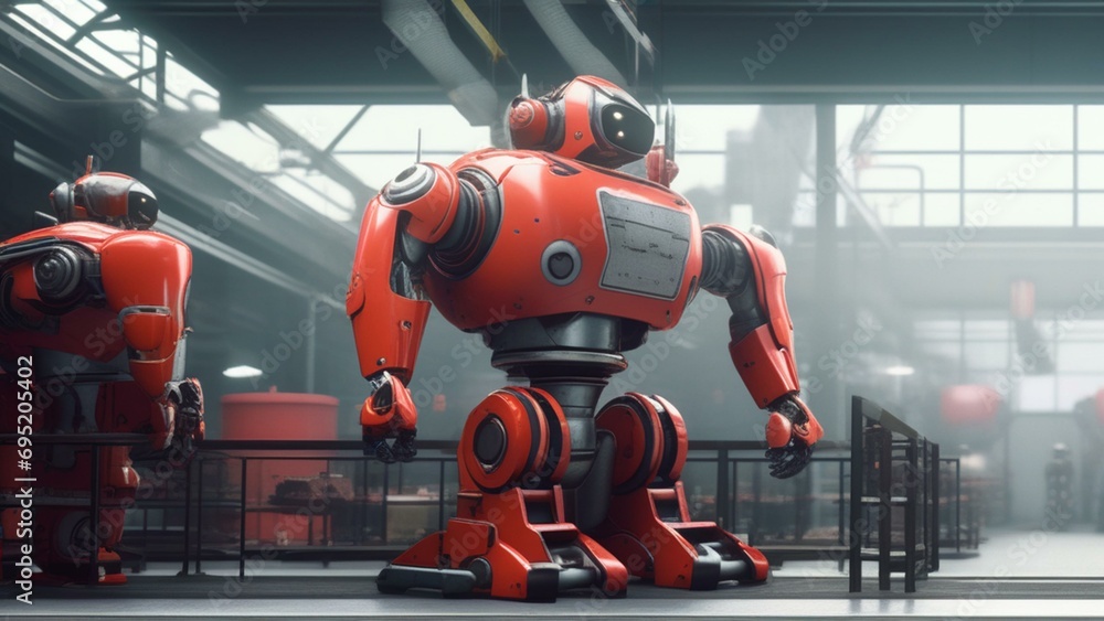 ai robot factory cinematic wallpaper ai robot factory cinematic wallpaper