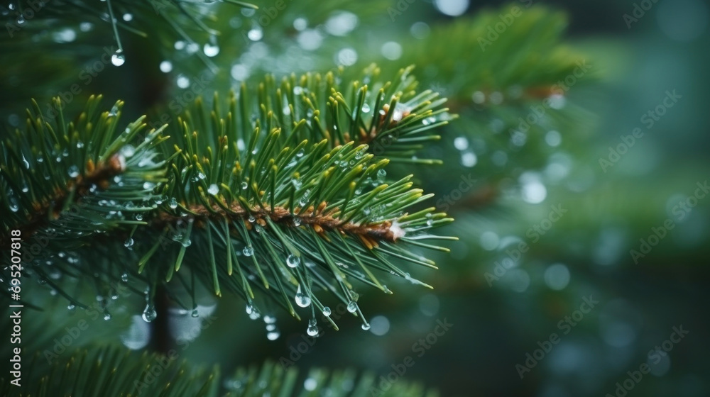 Pine tree branch