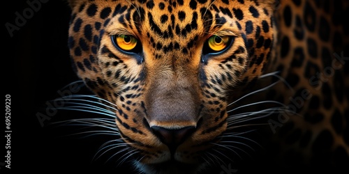 Leopard s sharp gaze catches your eye from the shadows.