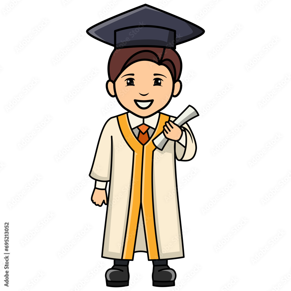 Student Graduation Illustration