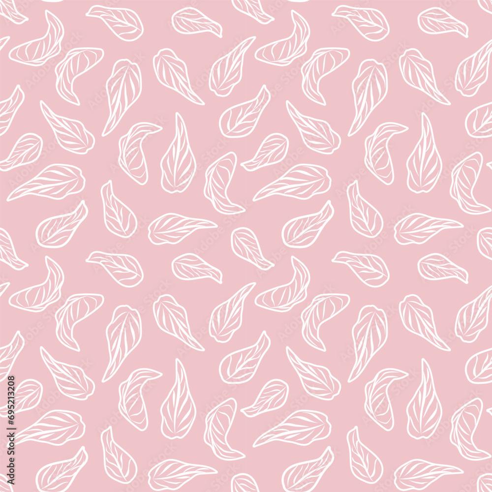 Pastels Tropical Leaf Seamless Pattern Design Pastels Tropical Leaf Seamless Pattern Design