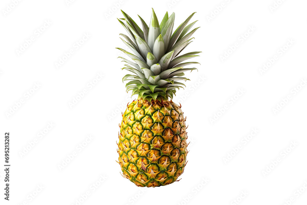 Single pineapple isolated transparent background Single pineapple isolated transparent background