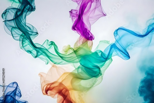 abstract colorful smoke