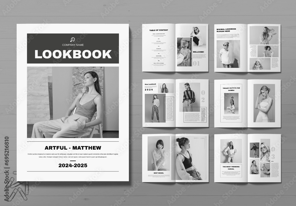 Creative Lookbook Templates Design Stock Template | Adobe Stock