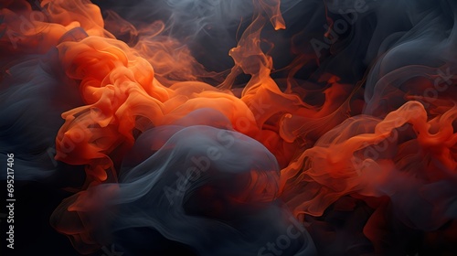 Abstract Fiery Smoke Artwork