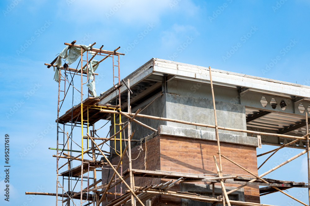 Construction of residential house Construction of residential house