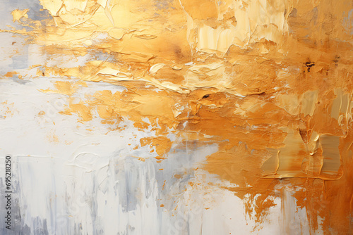 Abstract Golden Foil wall art, Golden Foil brush stroke Painting style, Oil Painting artistic artwork, for Wall art canvas printing