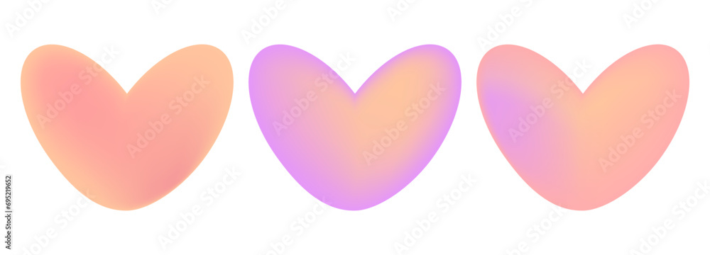 Set of peach fuzz hearts. Heart frames with a warm nude background. Set of peach fuzz hearts. Heart frames with a warm nude background.