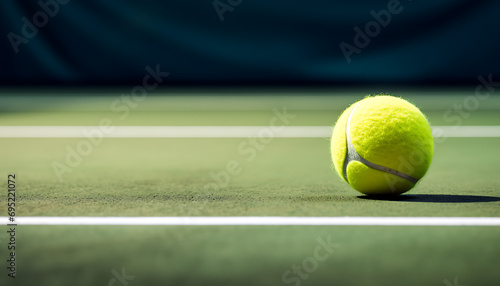 tennis ball on court