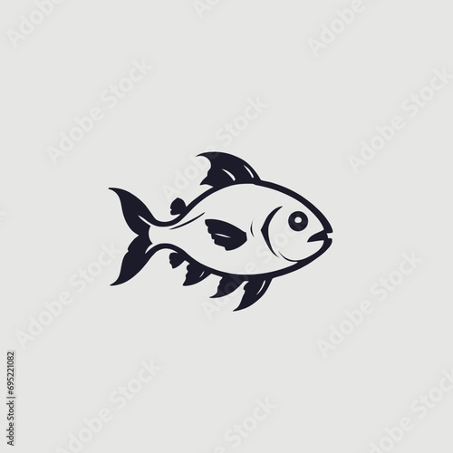 Fish Logo Design Very Cool Concept