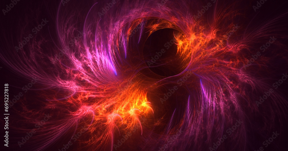 3D manual rendering abstract fractal light background 3D manual rendering abstract fractal light background