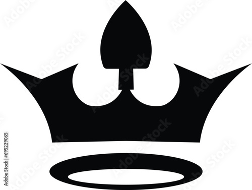 Big crowns. Crown icons. silhouette. luxury black crowns, in trendy flat style isolated on transparent background. Crown symbol for your web site design, logo, app, UI