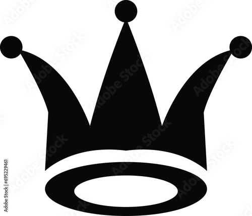 Big crowns. Crown icons. silhouette. luxury black crowns, in trendy flat style isolated on transparent background. Crown symbol for your web site design, logo, app, UI