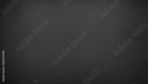 Black fabric texture or background. Close up of textile material for design.