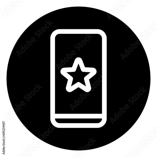 smartphone glyph icon