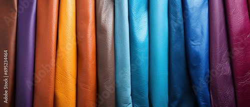 Assorted Leather Samples Vibrant Array