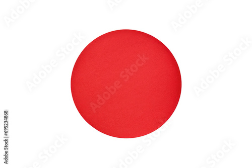 Vivid Accents Enhancing with Red Paper Round Stickers Isolated On Transparent Background