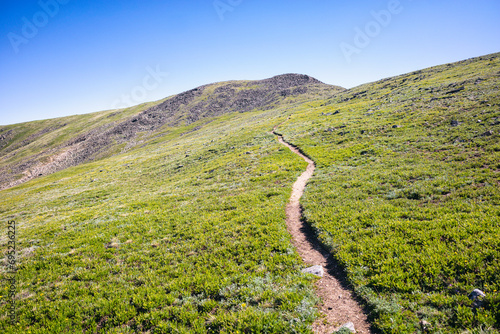 High Lonesome trail in the Indian Peaks Wilderness, Colorado photo