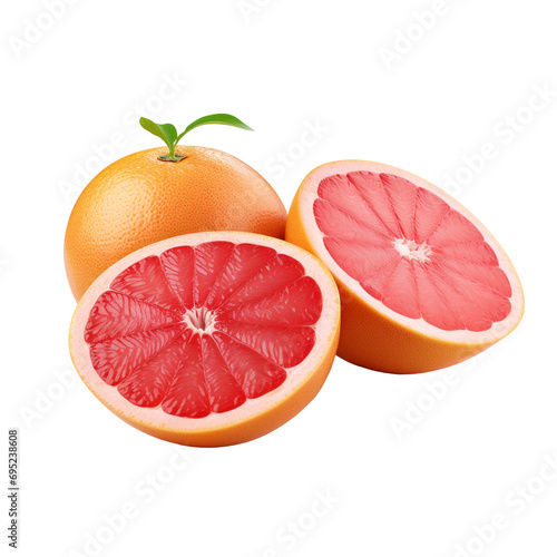 Grapefruit isolated on transparent background