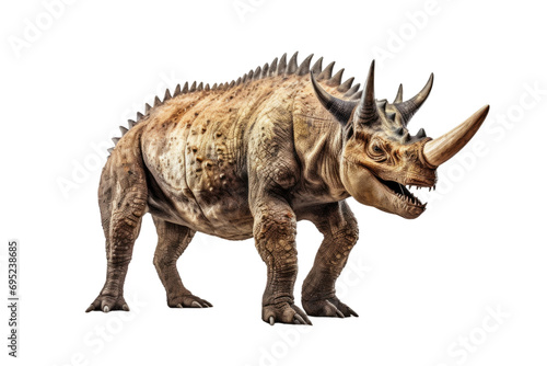 Majestic Triceratops Isolated On Transparent Background