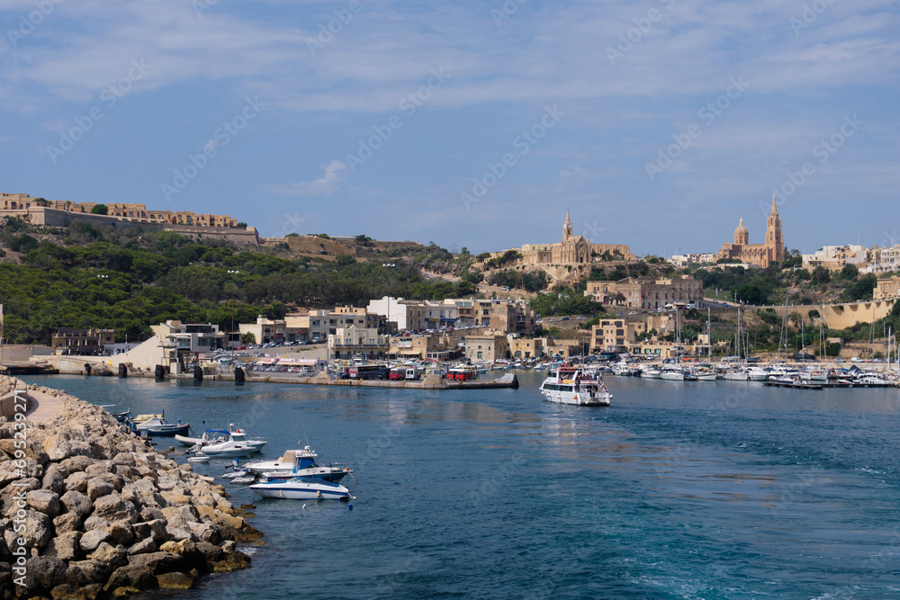 Arriving to Gozo by ferry - Mgarr, Malta