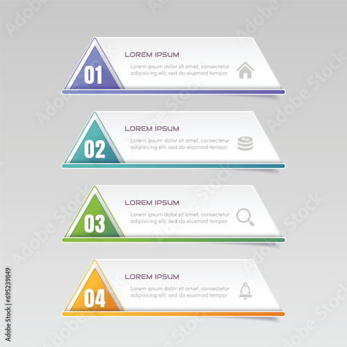 Sticker label colorful set